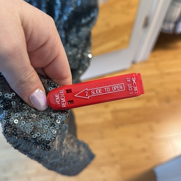 NWT Dessy Collection dark silver sequin gown - Picture 6 of 9